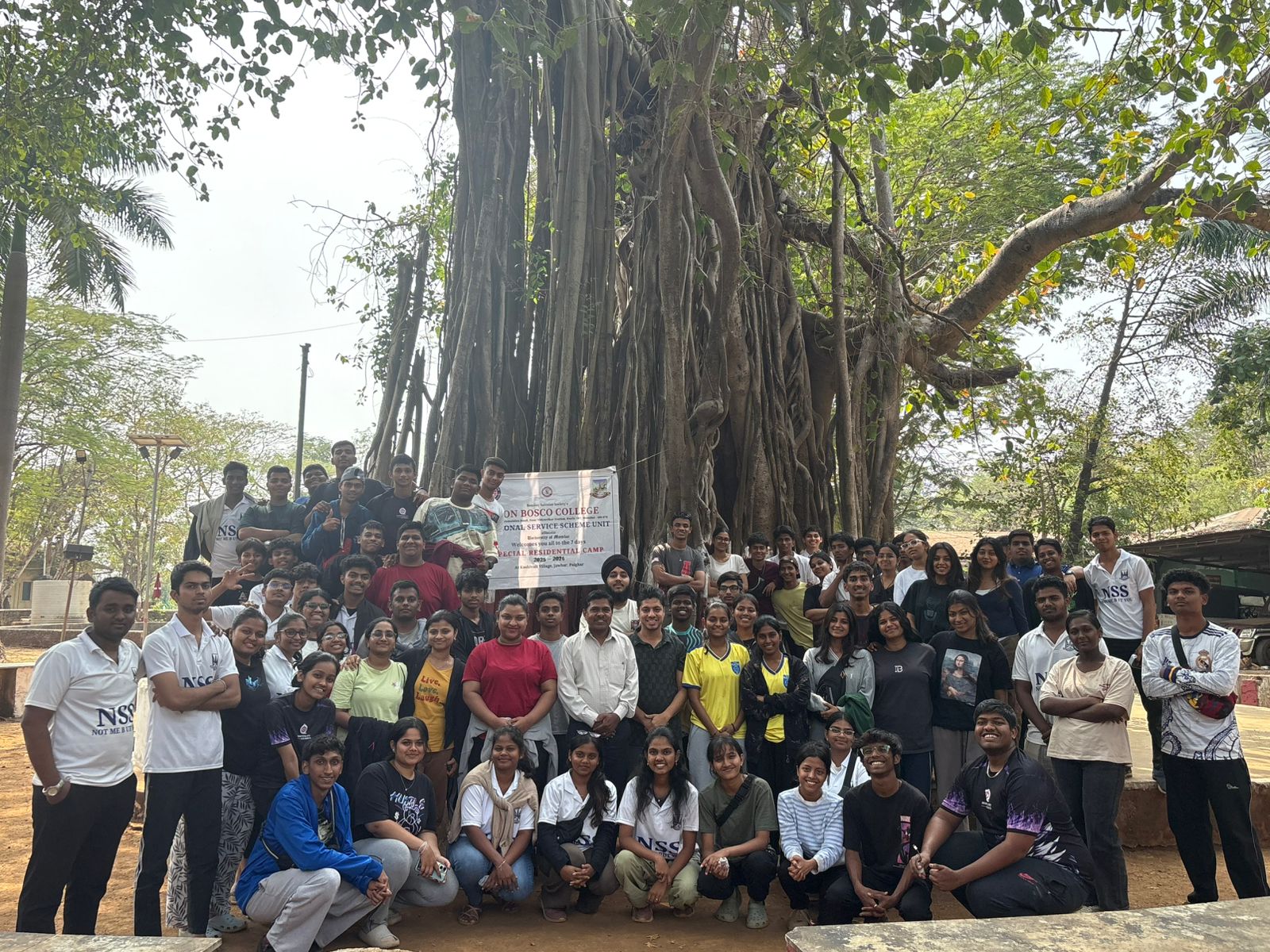 बॉस्को कॉलेज, मुंबई यांच्या NSS कडून कशिवली येथे सात दिवसीय निवासी शिबिराचे यशस्वी आयोजन.